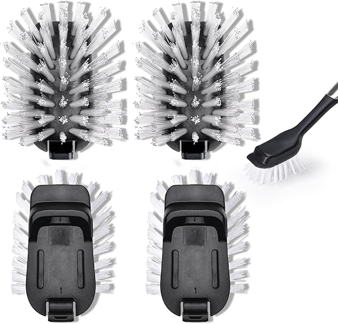 Brush Refill for OXO Steel Dish Brush - 4 Pack Dish Brush Cleaning Replacement Head