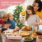 25 Pack Mini Loaf Pans with Lids and Spoons Sealing Sticker, 6.8oz Mini Cake Pans for Baking, Disposable Aluminum Foil Loaf Pans, Pink Loaf Baking Pans, Small Cake Containers With Lids