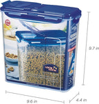 LOCK & LOCK Easy Essentials Food lids (flip-top) / Pantry Storage/Airtight containers, BPA Free, top-16.5 Cup-for Cereal, Clear (Pack of 2)