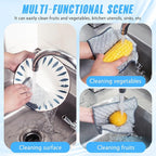 10 PCS Four-Layer Non-Scratch Multipurpose Steel Wire Dishcloths - Reusable Quick-Dry Odor-Free Scrub Cloths for Dishes, Kitchen Cleaning Cloths for Cookware, Sinks, Stove Tops(7.87X7.87)