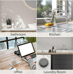 NiuYichee 2 PCS Water Absorbent diatomite Coasters, 7.1" x 3.5" Water Absorbing Stone Tray for Sink, Stone Drying mat for Kitchen Counter, Stone soap Tray Used for Hand Soaps & toiletries & Plants