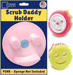 BeraTek Smiley Face Sponge Holder for Kitchen Sink - Stop Soggy Sponges, In Sink Sponge Holder with Suction Cup - Sponge Caddy Fits Most Happy Face Sponges - Pink, 1 Pack