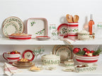 Lenox Dinnerware Set, Holiday 12-Piece Set, Service For 4, Porcelain Plate, Berry Motif With 24-Karat Gold Accents, Christmas Dinner Plates, Salad Plates And Mugs, Dishwasher Safe (Assorted, 12 Piece)