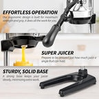 Zulay Kitchen Extra Tall Citrus Press Manual Juicer - Manual Orange Juice Squeezer, Fits Tumblers, Tall Glasses and Cups - Fruit Press & Juice Press, Juice Presser Machine & Citrus Juicer Manual