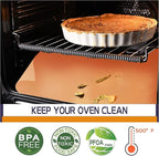 3 Pack Oven Liners for Bottom of Oven, Large Reusable Oven Mat for Bottom of Electric Gas Oven Toaster Oven Liner Microwave Grill, Heavy Duty 100% Non-Stick, BPA and PFOA Free, 23.62x15.75in