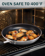 Cooks Standard 12-Inch 30cm Professional Aluminum Nonstick Restaurant Style Saute Skillet Fry Pan