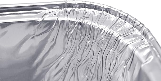 (100 Pack) Premium 2-LB Bread Loaf Baking Pans - 8.5" x 4.5" x 2.5" l Heavy Duty l Disposable Aluminum Foil Tins for Cakes Meatloaf Lasagna