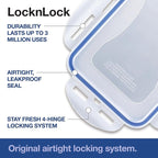 Lock & Lock Storage Bins Food Storage Container with Flip-top lids (Large)