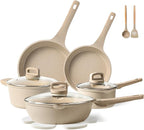 CAROTE 14 Pcs Pots and Pans Set Nonstick, Induction Kitchen Cookware Sets, Non Stick Kitchen Cooking Set with Frying Pans Set