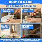 5 Pcs Bamboo Dish Brush Set – Bamboo Dish Scrubber with Soft & Stiff Non-Scratch Bristles, Ergonomic Handle, Replacement Head Included – Lightweight Kitchen Scrubber for Pots, Bottles & Vegetables