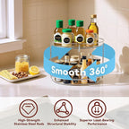 2 Tier Lazy Susan Turntable Organizer for Cabinet, 9.25'' Rotating Spice Rack Organization for Kitchen, Pantry, Bathroom, Vanity, Countertop, Medicine Storage, Seasoning Spice Organizer, 2 Pack