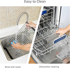 Large Telescopic Drain Rack Roll Up Rack Heat-Resistant Dish Drainer Kitchen Sink Rack Over The Sink Dish Drying Rack Stainless Steel Dish Rack (18 Tube 21.25''x12.79'')