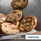 Farberware GoldenBake Nonstick Bakeware Cookie/Baking Sheet Pan Set, 2 Piece, Gray