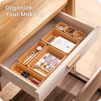 A-LUGEI【𝟰𝟲𝗣𝗖𝗦】【5 Size】Tool Box Organizer Tray Divider Set, 【Orange】 Desk Drawer Organizer,Garage Organization and Storage Toolbox Accessories Rolling Tool Chest Cart Cabinet WorkBench Part