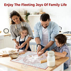 Nonstick Silicone Pastry Mat Extra Large 28''×20'' with Measurements, Food Grade Silicone Baking Mat, Non-Slip Dough Rolling Mat for Counter, Oven Liner, Fondant/Pie Crust/Sourdough Bread Baking