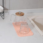 MicoYang Silicone Dish Drying Mat for Multiple Usage,Easy clean,Eco-friendly,Heat-resistant Silicone Mat for Kitchen Counter or Sink,Refrigerator or Drawer Liner Pink S 12 inches x 6 inches