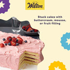Wilton Easy Layers Sheet Cake Pan, Rectangle Sheet Pan, 2-Piece Baking Sheets Set, Steel (Pack of 4)