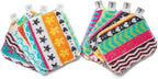 Skoy Scrub, 8-Pack Reusable, Non-Scratching Dish Scrubber for Kitchen and Household Cleaning, Planet-Friendly, Dishwasher Safe Soft Scrub, Assorted Colors and Designs