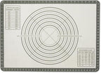 Amazon Basics Nonstick Silicone Pastry Baking Mat with Measurements, BPA-Free, Oven-Safe, Extra Large 20 x 28 in