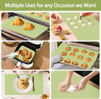 Silicone Baking Mat Roll, 12 IN x 6 FT, Non-Stick, Reusable, Heat-Resistant Baking Sheet for Oven, Air Fryer, Pastry, Dough, Bread, Non-Slip Kitchen Counter Mat