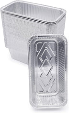 (600 Pack) Premium 2-LB Bread Loaf Baking Pans - 8.5" x 4.5" x 2.5" l Heavy Duty l Disposable Aluminum Foil Tins for Cakes Meatloaf Lasagna