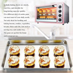 Baking Sheet, Yododo Stainless Steel Cookie Sheet Toaster Oven Tray Pan Rectangle Size 16 x 12 x 1 inch, Non Toxic & Healthy, Superior Mirror Finish & Easy Clean, Dishwasher Safe