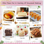 6.8oz Mini Loaf Pans with Lids 100 Pack,LNYZQUS Rectangle Aluminum Pans Mini Cake Tins,Disposable Baking Pan Small Cake Containers for Brownie Bread Cheesecake-Pink