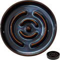 Havniva Ceramic 1.6 Cup Dog Bowl Slow Feeder for Large and Medium Dog, 8.2inch Pet Slow Dish, Stop Bloat, Preventing Choking(Single Bowl, Starry Sky)