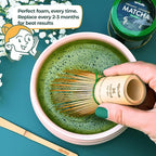 Aprika Life Matcha Whisk – 100 Prong Bamboo Chasen | Traditional Japanese Tea Whisk for Matcha Powder, Ceremonial Tea & Lattes | Durable Handcrafted Bamboo Whisk for Authentic Matcha Preparation