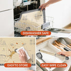 Silicone Mat for Baking, Extra Thick Silicone Baking Mat with 10 Easy Recipes, Non Stick Pastry Mat for Dough Rolling, Macaron, Cookie, bread, Pizza, Fondant/Pie Crust, Oven& Dishwasher Safe