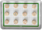 Tovolo TrueBake Silicone Baking Mat Half Sheet with Grid Lines for Baking Cookies Pastry Rolling Dough Cooking, Heavy Duty Heat Resistant Reusable Non Stick BPA Free Bakerware Liner Mat Oven Safe