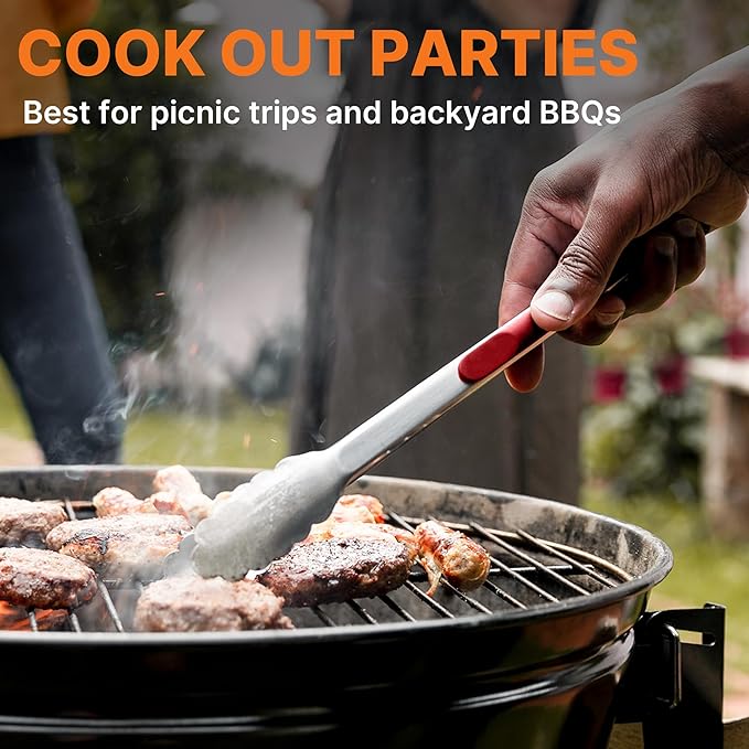 Portable Camping Cooking Utensils Set, Camp Kitchen Set with Organizer Bag, RV Essentials Outdoor Cooking Utensil Kit for Travel, Picnics, Camping, BBQs, Parties