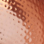 Creative Co-Op Round Hammered Metal Bowl, Copper Finish