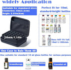Insulin Fridge Holder Storage Case Insulin Vial Protector Holder Insulin Cooler Travel Case Organizer Fits Standard 10ml U-100 Vials 30-Slot,Black (30 Slots)
