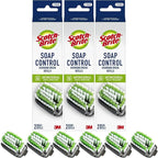 Scotch-Brite Soap Control Dishwand Brush Refills, Non-Scratch Scrub Brush Heads, Durable & Odor-Resistant, 3 Count (6 Total Refills)