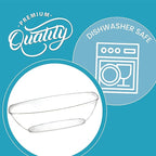 PLASTICPRO Disposable Oval Serving Bowls, Party Snack or Salad Bowl, 72-Ounce, Plastic (4, Clear)
