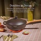 Our Place Mini Always Pan | 8.5" Ceramic Pan with Modular Lid & Beechwood Spatula | Patented 10-in-1 Nonstick, Non-Toxic Cookware Made Without PFAS | Induction & Oven-Safe up to 450°F | Lavender