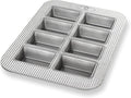 USA Pan Bakeware Nonstick Mini Loaf Pan, 8-Well
