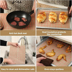 Silicone Baking Mat Roll 12IN*5FT Free Cutting, Non-Slip Pastry Mat, Non-Stick Reusable Air Fryer Liner, Oven Liners, Counter Mat, Freeze Dryer Mat, Easily Cut to Size Fit All Ovens Pans Tins Dishes