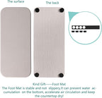 NiuYichee 2 Pcs Water Absorbing Stone Trays, Kitchen/Bathroom Sink Soap Dish, Diatomite Tray Used for Hand Soap & Cosmetic Bottles in the Modern Home, 4" W x 9" L, White