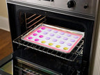 Aprince 2 Pack of Silicone Baking Mats Silicone Pastry Mat,Non-stick Baking Mat Pink 16.5x11.8x0.09 inch Silicone Mat Silicon Baking Mat Set Baking Mats Silicon Mats for Baking mats non stick silicone
