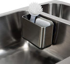Kitchen Details Cup Sponge Holder/Basket, Space-Saving, Perfect for Kitchen or Bathroom, Sleek, in Stainless Steel Suction Sink Caddy (4192-SS)