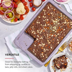 KitchenAid 9 x 13-In Nonstick Swiss Engineered Aluminized Steel Baking Sheet, Dishwasher Safe, Wildflower