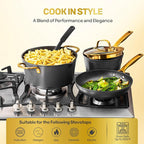 Granitestone Armor Max 12 Inch Non Stick Frying Pans, Nonstick Skillet Frying Pan, Hard Anodized Aluminum Cooking Pan with Stay Cool Handles, Easy to Clean Pan, Induction, Oven and Dishwasher Safe