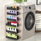 6 Pack Magnetic Spice Rack Organizer for Refrigerator and Oven, Matt Black Fridge Organizers and Storage for Kitchen