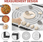 Silicone Macaron Baking Mat, Non Stick Pastry Mat for Rolling Dough,Silicone Mat for Baking Pizza, Cookie, Bread, Fondant, Macarons, Reusable and Large Silicone Mat