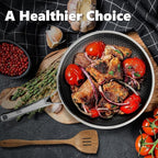 Non Stick Frying Pans Set, Hybrid Pans Set Nonstick (10 pcs), Pan for cooking, PFOA Free Kitchen set, Dishwasher and Oven-Safe Cookware Sets, Stainless Steel Skillets