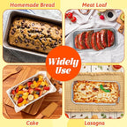 6 Pack Aluminum Loaf Pans 8x4 Inch Banana Bread Pan for Homemade Bread Baking Pan for Oven 2.8” Deep Metal Meatloaf Pan Sandwich Bread Loaf Pans for Baking Bread Tins for Baking Meat Loaf Cake