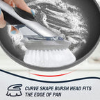 Brush Refills for OXO Dish Brush - 6 Pack Dish Brush Cleaning Soap Dispensing Head Replacement for Scrubber(Grey)