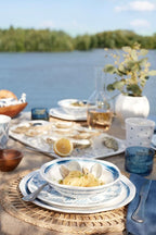 Lenox 895323 Blue Bay Melamine 16-Piece Dinnerware Set, Lightweight Melamine Material